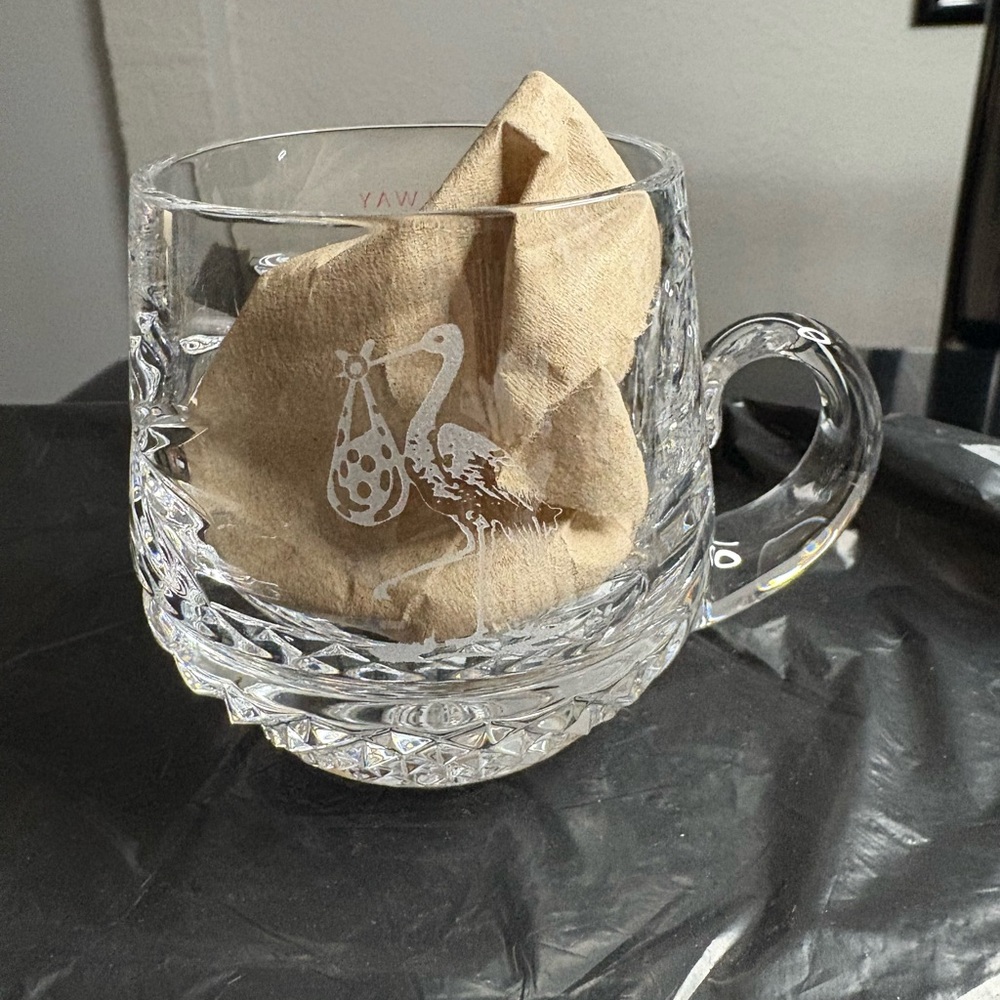 Galway Crystal Christening Mug